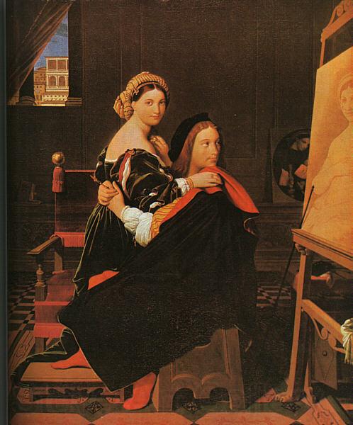 Jean-Auguste Dominique Ingres Raphael and the Fornarina Germany oil painting art